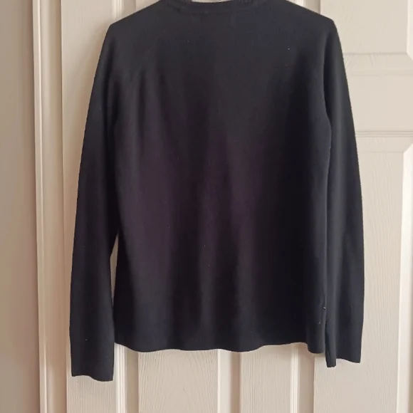 Karen Scott Classic Black Button-Up Cardigan - Picture 3 of 5